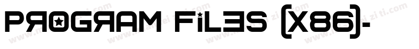Program Files (x86)字体转换